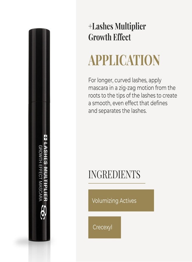SALERM - Mascara - +Lashes Multiplier - 9 ml - Curls and Lengthens Lashes - No Clumping - Enhances Lash Growth - Intense Black Color - Image 4