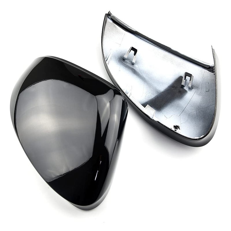 1 Pair Black Door Mirror Cover Caps with Assist Lane Change for VW Golf 8 MK8 2020-2021 - Image 4