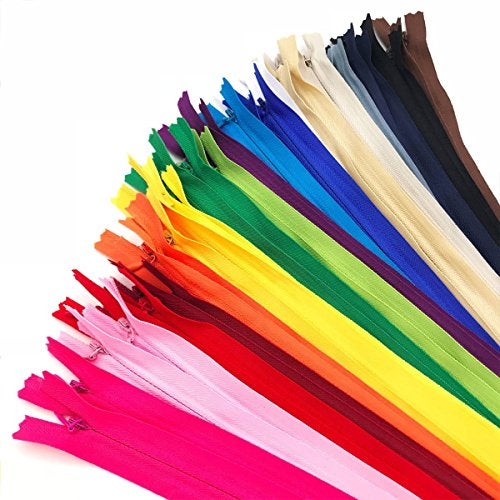 YUEDI 40PCS Nylon Invisible Zipper,DIY Sewing Accessories for Tailor Sewer Sewing Craft Crafter's Special -20 Colors(12 inch,Mix Color) - Image 4