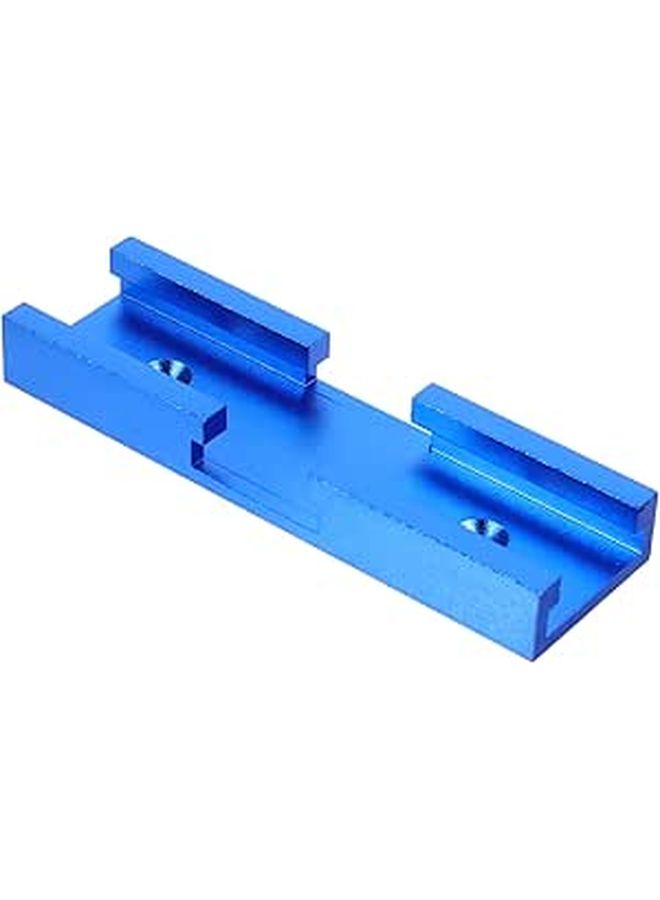 Blue Aluminum Alloy Slot Track Connector For Table Saws Practical Accurate Smooth Workbench Use - Image 1