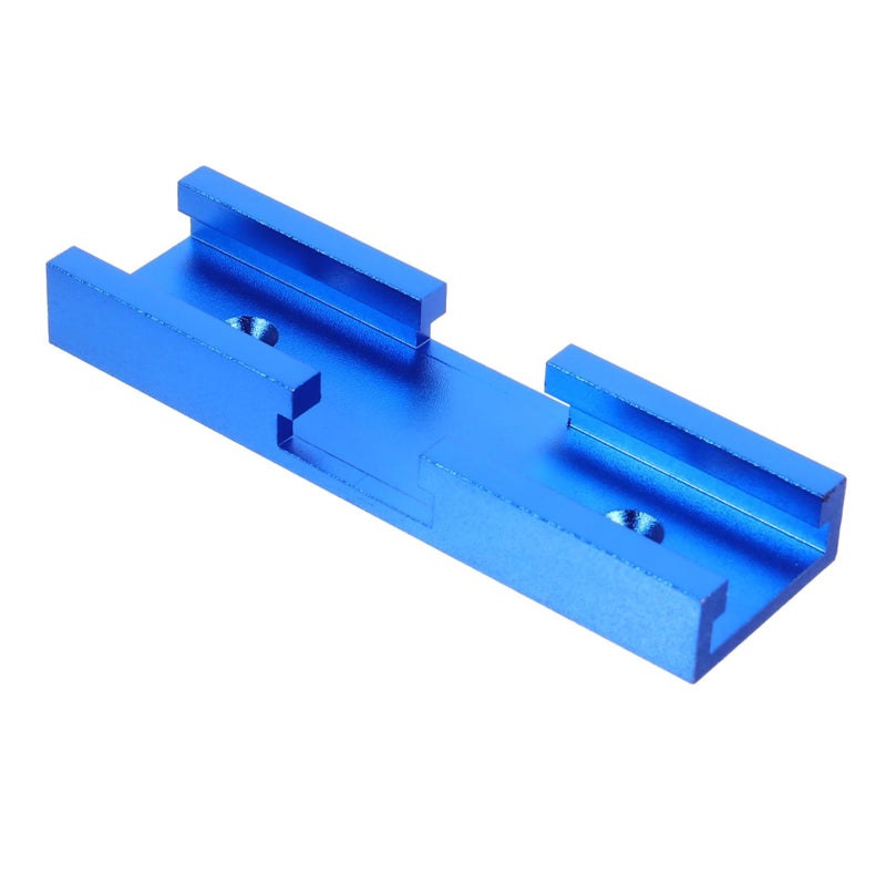 Blue Aluminum Alloy Slot Track Connector For Table Saws Practical Accurate Smooth Workbench Use - Image 2