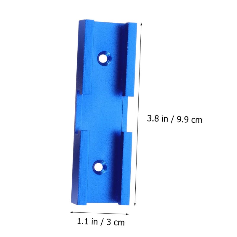 Blue Aluminum Alloy Slot Track Connector For Table Saws Practical Accurate Smooth Workbench Use - Image 4