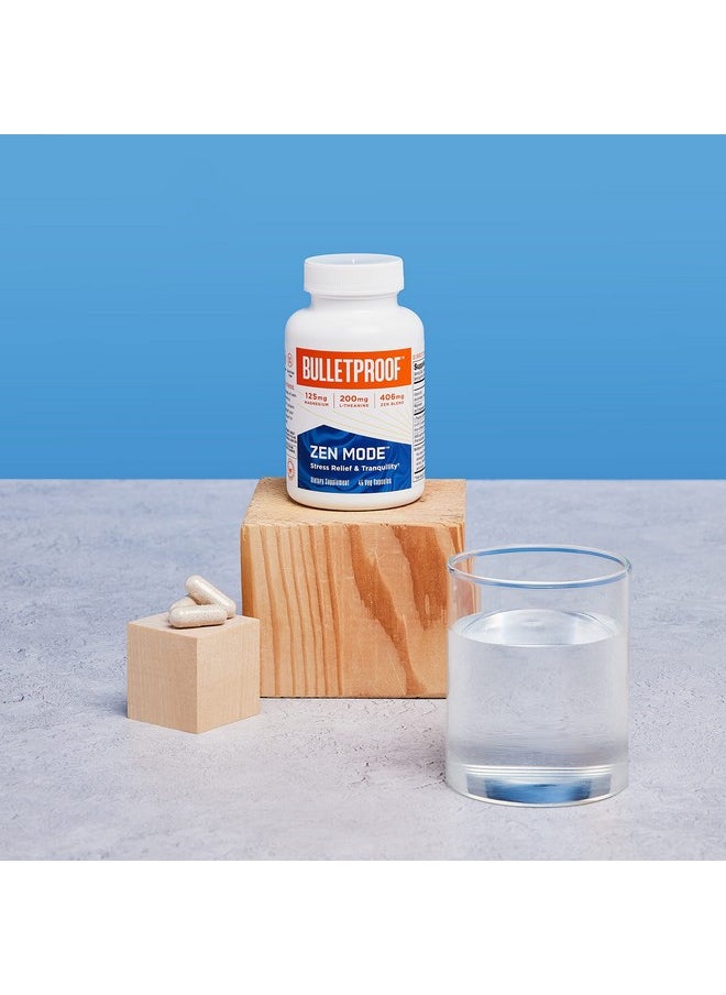 Bulletproof Zen Mode Stress Relief And Tranquility Capsules 45 Count Supplement For Calm And Relaxation  - Image 4