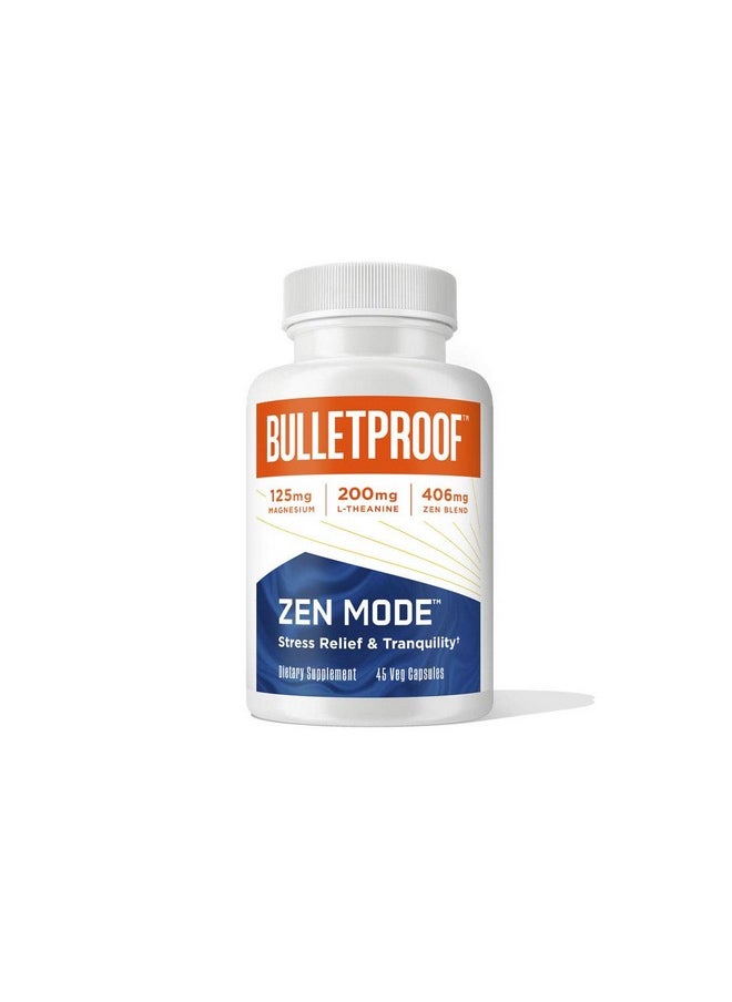 Bulletproof Zen Mode Stress Relief And Tranquility Capsules 45 Count Supplement For Calm And Relaxation  - Image 2