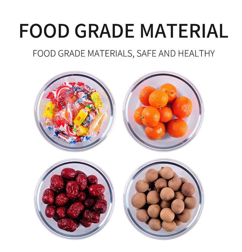ZEPOLI Glass Food Storage Containers with Blue Lids, 660 ML Glass Meal Prep Containers, Airtight Glass Lunch,BPA Free & Leak Proof (2 PACK, ROUND) - Image 4