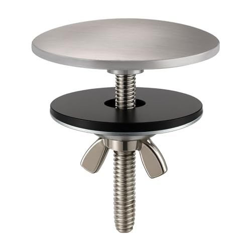 XNTONG 2 Inch Kitchen Sink Hole Cover, Solid Brass Faucet Hole Cover, Brushed Nickel Finish Tap Hole Plate Stopper Cover, Countertop Hole Cover for Kitchen and Bathroom Sinks (Brushed Nickel) - Image 1
