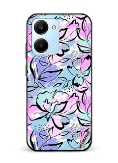 Protective Case Cover For Honor Play7T Abstract Flowers Print Design Multicolour