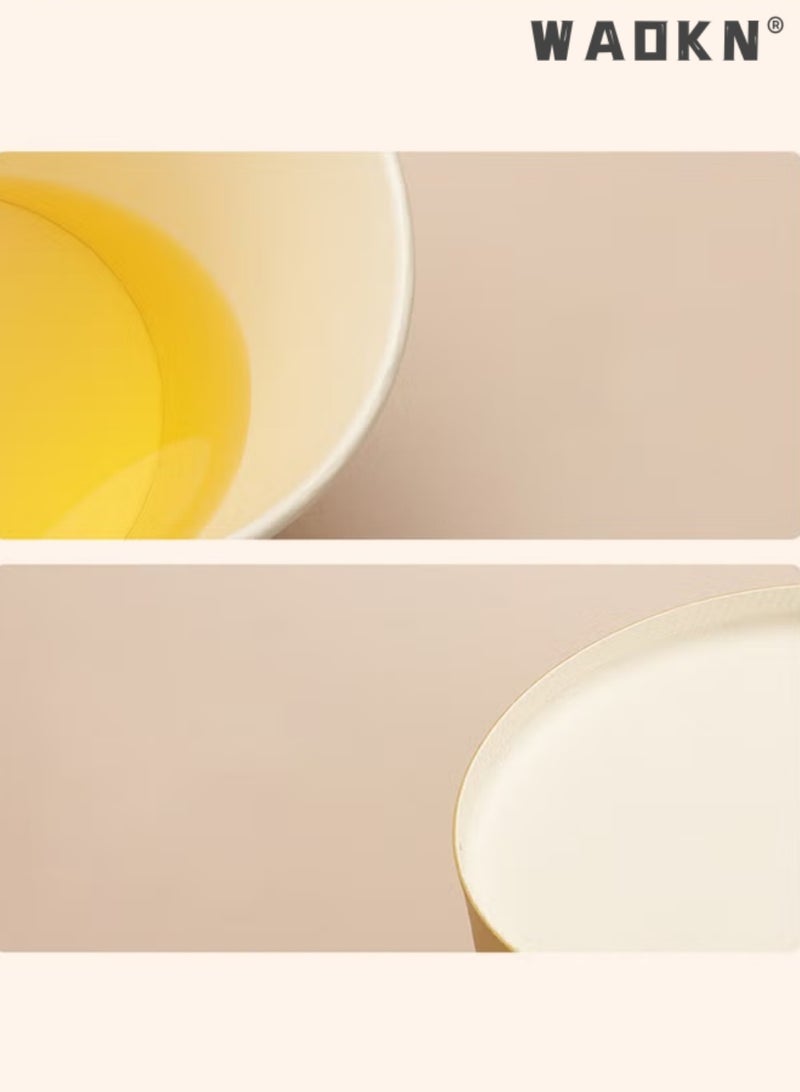 دبليو أيه أو كي أن 50 قطعة من أوعية ورقية للاستخدام مرة واحدة مع غطاء، صندوق طعام من لب الخشب السميك، صندوق تغليف ورقي من تاكاماتسو، 450 مل - Image 2