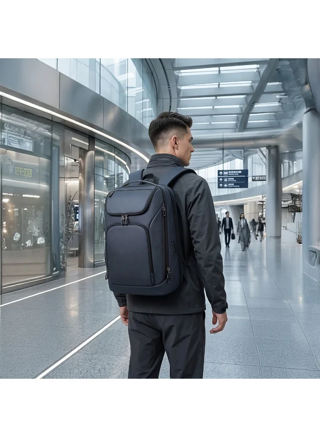 Mobcos Mobcos Back Pack Navy Blue 8951 Mobcos Back Pack Navy Blue 8951 Waterproof Anti-Theft Laptop Backpack with USB Charging Port – Durable Oxford Leather Business Travel Backpack for Men & Women, Slim Work & College Bag with Multiple Compartments  | Best Price UAE