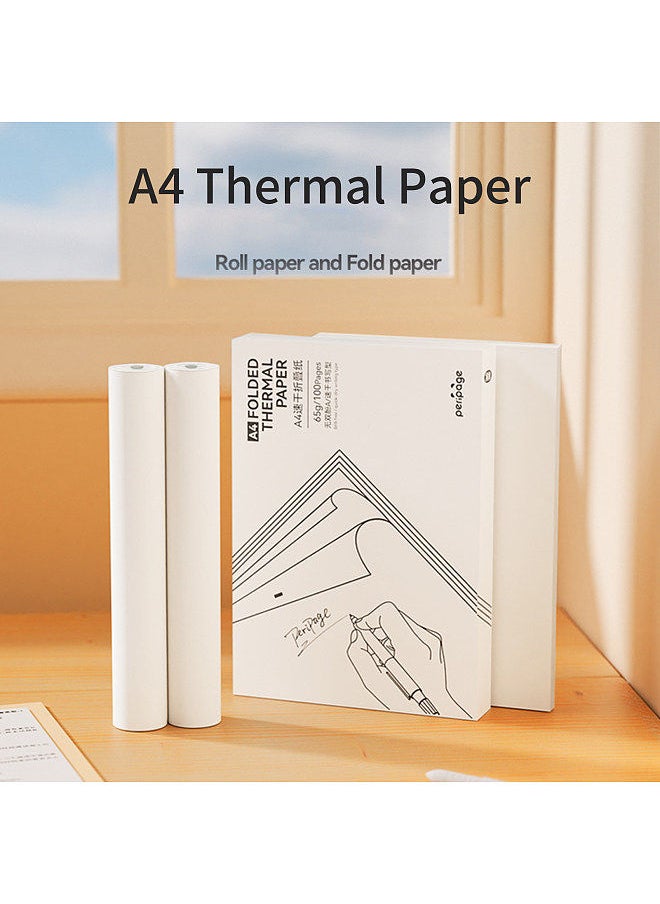 PeriPage - 2 Rolls Thermal Paper Compatible withA40 Thermal Printer Quick-Dry Perfect for Photo Picture Receipt Memo PDF File Webpage Printing Instant Photo Printer 210x30mm 7.45m/24.4ft - Image 1
