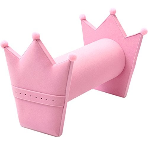 TINTON LIFE® Hairband Hair Clasp Holder Display Stand with Earring Organizer(Pink) - Image 1