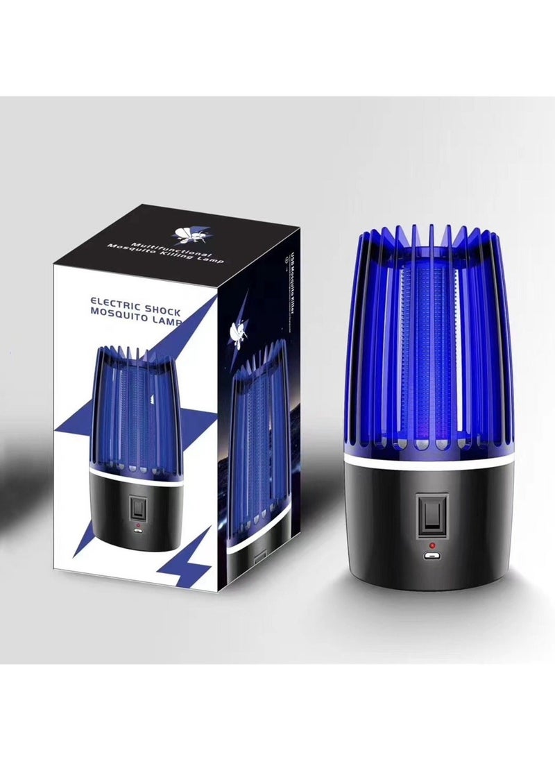 كابتن تيك مصباح كهربائي لقتل الناموس، صاعق حشرات 2 في 1 مع قاتل ذباب بالأشعة فوق البنفسجية 360 درجة، مصيدة حشرات قابلة لإعادة الشحن وإضاءة ليلية، طارد محمول للآفات لرحلات التخييم الداخلية والخارجية والصيفية - Image 5