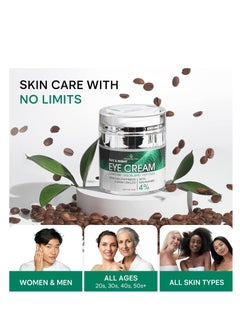 REMEDIAL PAX REMEDIAL PAX Eye Cream for Dark Circles and Puffiness, Bags Under Eyes Treatment, Anti-Aging Collagen Eye Cream for Wrinkles, Day & Night Caffeine Eye Cream with Niacinamide Dimethicone  - Image 4
