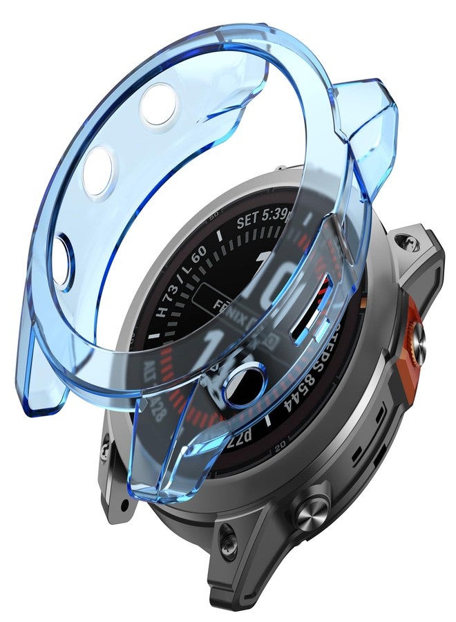 MYSNBKN Case Compatible with Garmin Fenix 7/Epix Pro 47mm/Fenix 7 Pro Smart Watch, TPU Scratch Resistant Plating Case Cover (Not Compatible with Fenix 7S/7X) - Image 1