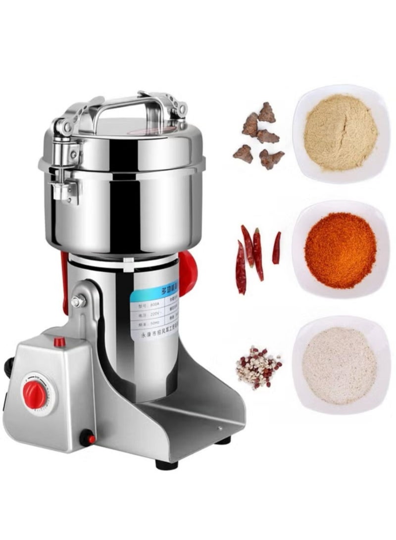دينكس مطحنة كهربائية 800 جرام بقدرة 3200 واط ، مطحنة قهوة كهربائية للحبوب والتوابل والطعام الجاف (مع 22 قطعة اضافية قطع غيار) - Image 3