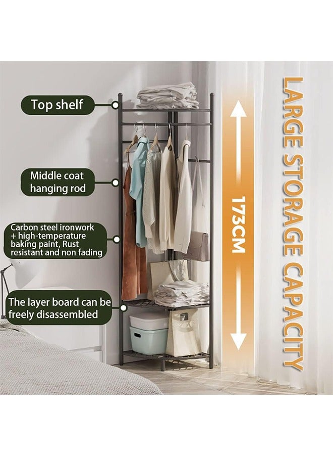 JCB CHIC Corner Gold Metal Clothing Racks: Heavy Duty Freestanding Clothes Racks Coat Rack for Hallway Entryway Design Unique Garment racks Display Racks for Hanging Clothes - Image 4