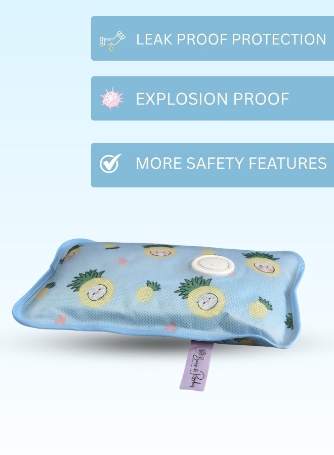 Breeze & Ripples Electric Fleece Cartoon Pattern rechargeable heating water bags for pain relief - Image 2