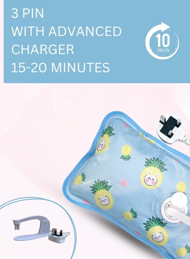 Breeze & Ripples Electric Fleece Cartoon Pattern rechargeable heating water bags for pain relief - Image 4