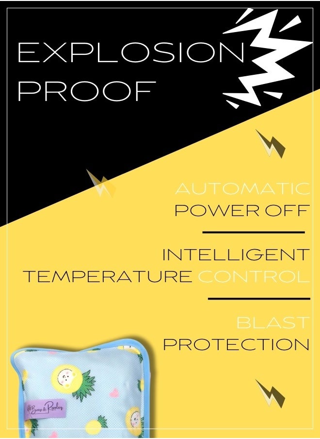 Breeze & Ripples Electric Fleece Cartoon Pattern rechargeable heating water bags for pain relief  - Image 3