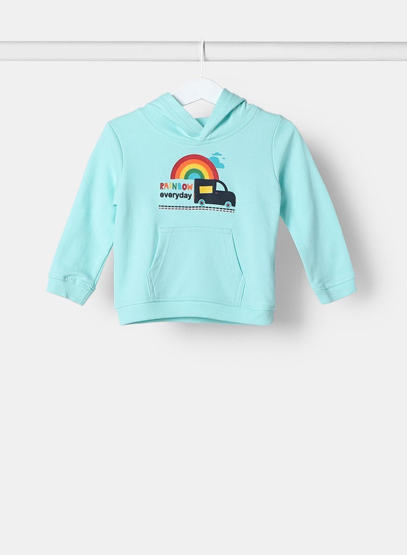 Zarafa baby boys hoodie sea blue  - Image 1