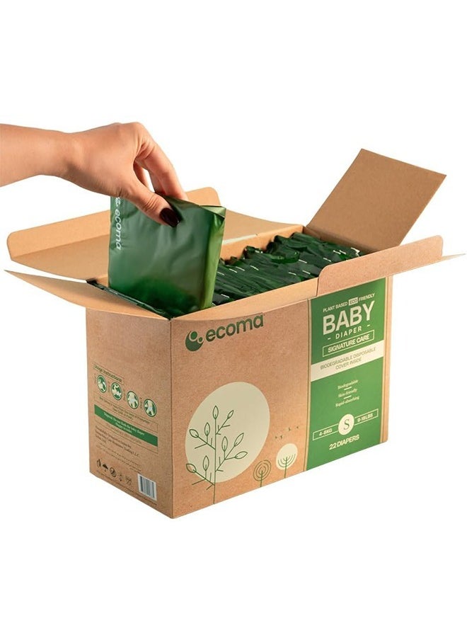 Ecoma Plant Based, Hypoallergenic Baby Diapers Size 3(6-11Kg), Medium | Chemical Free | Day & Overnight | Luxuriously Soft| Suitable for Sensitive Skin | Unscented | Hygienically Sealed |  45% plant based  - Image 3