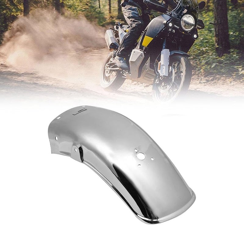 Motorcycle Rear Wheel Guard Mudguard Replacement For N250 Silvery Color - Image 4
