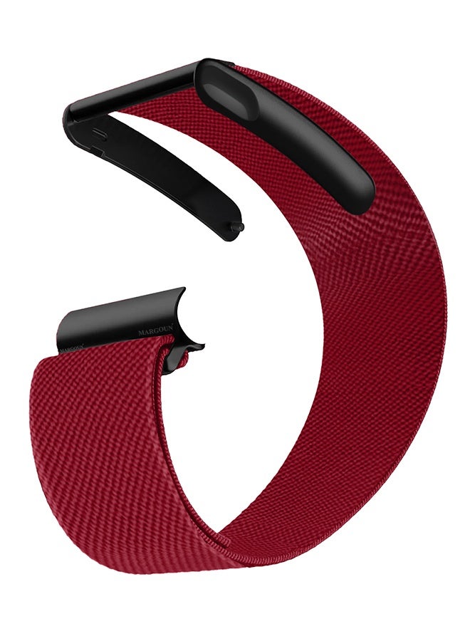 CATANES Nylon Replacement Wristband for Whoop Life MG – Waterproof - Lightweight - Adjustable Fitness Strap - Red - Image 1