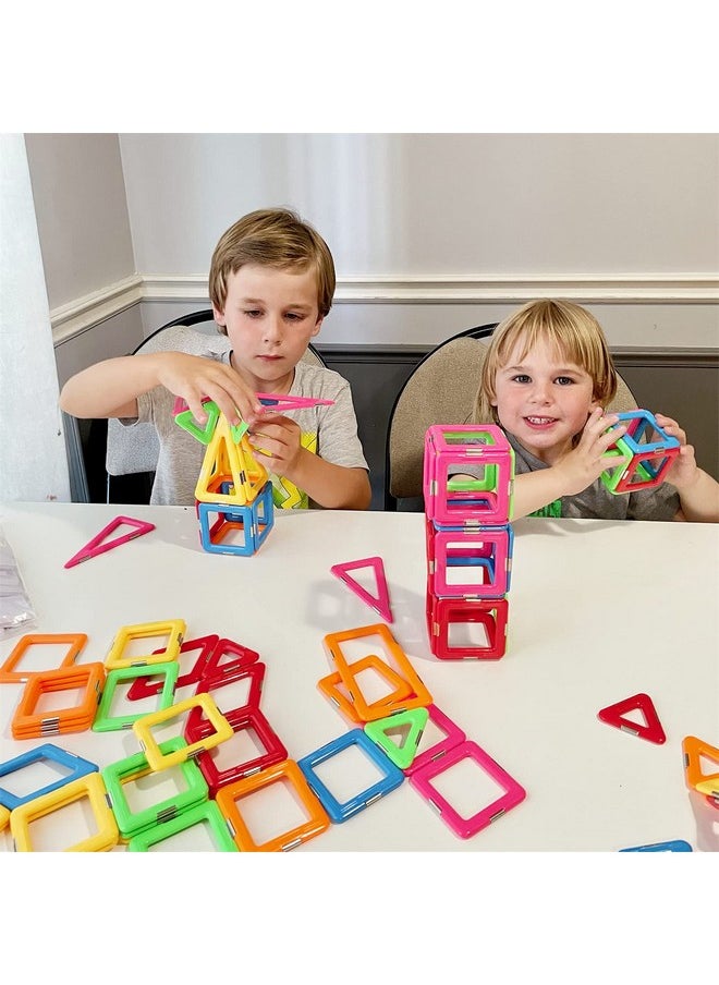 Coodoo Coodoo Upgraded Magnetic Blocks Tough Tiles STEM Toys for 3+ Year Old Boys and Girls Learning by Playing Games for Toddlers Kids, Compatible with Major Brands Building Blocks - Starter Set  - Image 3