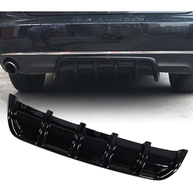 EMUKOEP Rear Bumper Lip Diffuser, Shar k Fin Spoiler for Enhanced Styling and Functionality Optimize Your Cars Performance with This Easy-to-Install Diffuser for Car Enthusiasts - Image 3