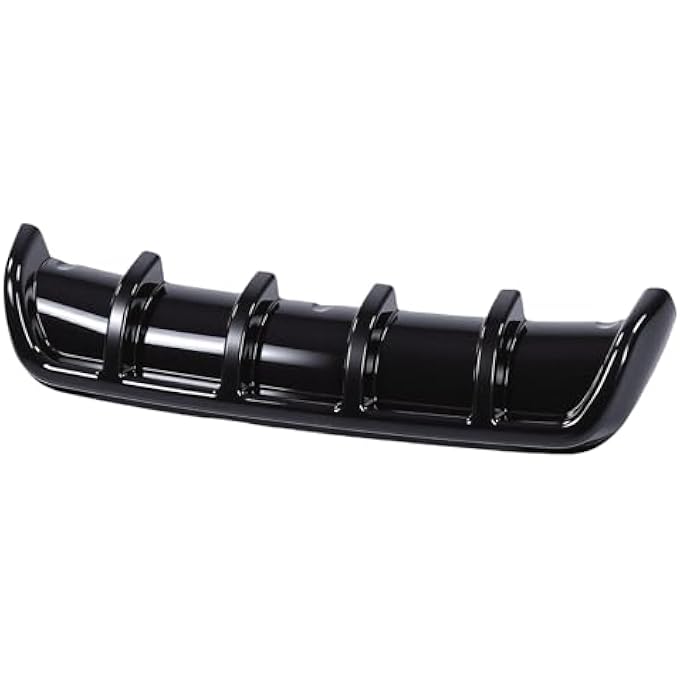 EMUKOEP Rear Bumper Lip Diffuser, Shar k Fin Spoiler for Enhanced Styling and Functionality Optimize Your Cars Performance with This Easy-to-Install Diffuser for Car Enthusiasts - Image 1