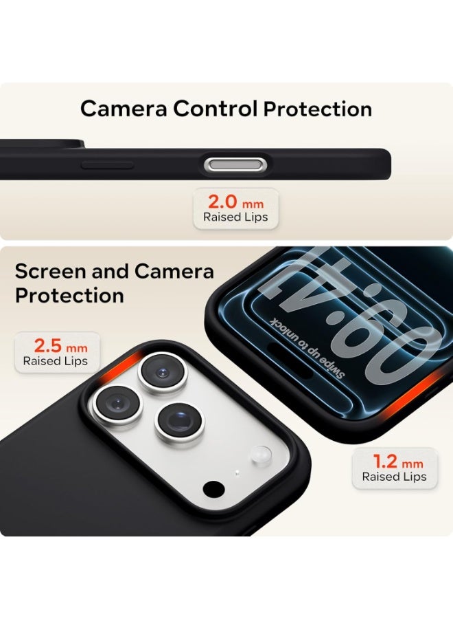 iPhone 17 Pro Liquid Silicone Soft Case | Silky Smooth Touch Shockproof Cover | Full-Body Anti-Scratch Protective Silicone Back Case for iPhone 17 Pro 6.3-Inch - Image 4