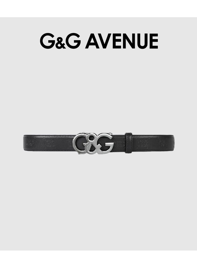 G&G AVENUE Men's belt, belt, men's genuine leather formal belt, men's classic retro needle buckle belt, suitable for jeans, pants, formal, casual, denim, and workwear  - Image 1