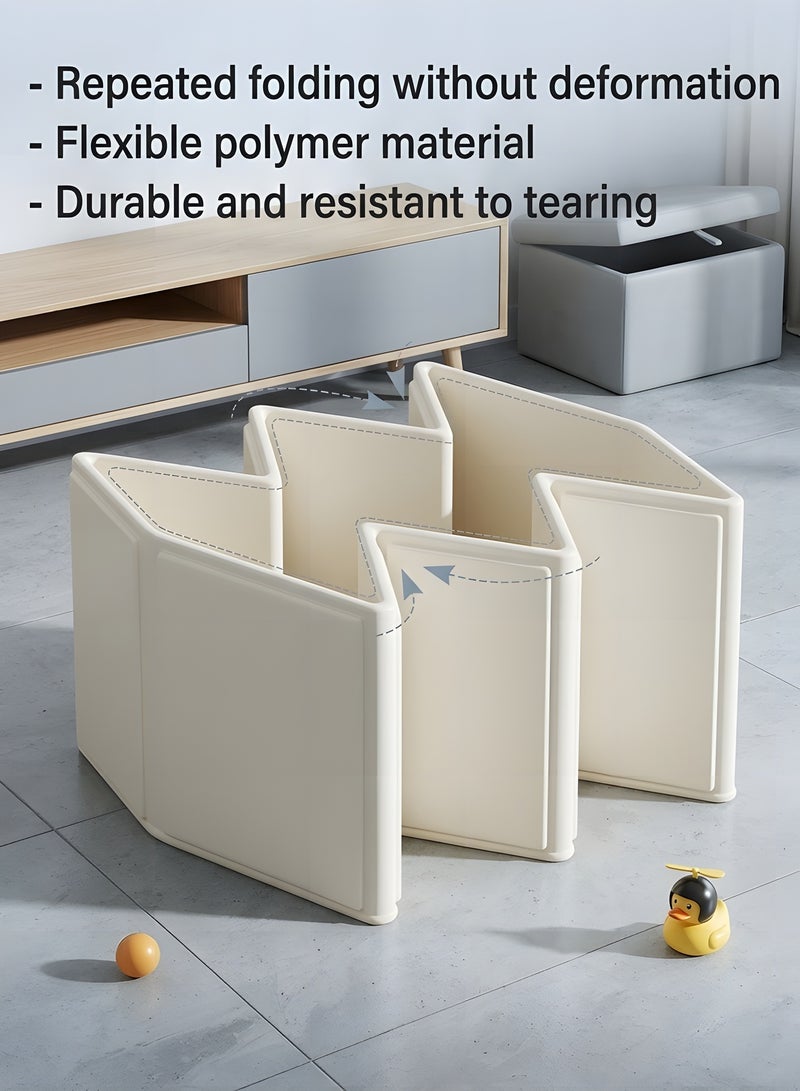 بيوينتي حوض استحمام أطفال قابل للطي - حوض سريع النفتاح غير قابل للنفخ لعمر 0-8 سنوات، حوض استحمام محمول متين يوفر المساحة - Image 4