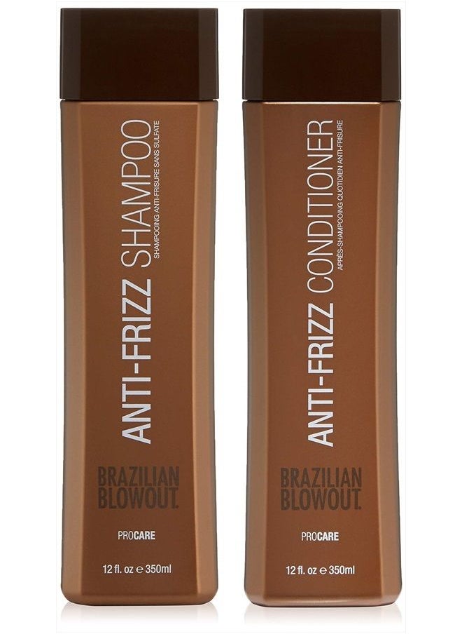 Brazilian Blowout Brazilian Blowout Anti-Frizz Shampoo & Conditioner,2 count (Pack of 1)  - Image 1