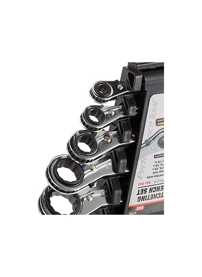 Performance Tool Tool W709 5-Piece Sae Ratcheting Wrench Set  - Image 4