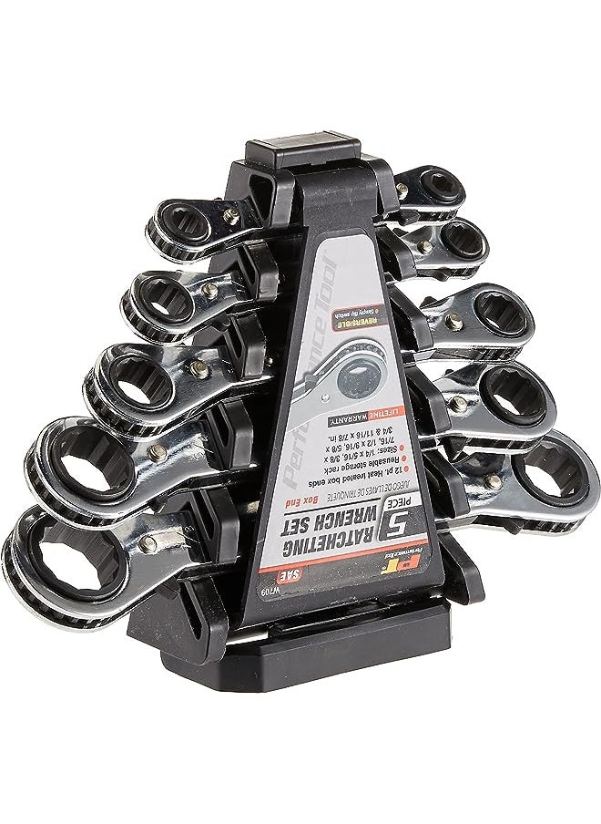 Performance Tool Tool W709 5-Piece Sae Ratcheting Wrench Set  - Image 1