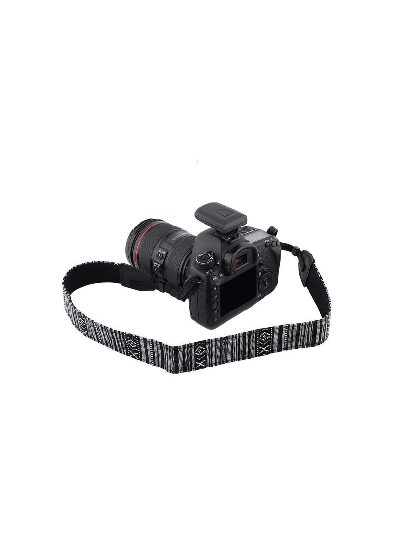 GGOOT Vintage Camera Strap, Adjustable Camera Shoulder Strap Universal Camera Shoulder Belt Fashion Woven Camera Shoulder Neck Belt Strap for Digital SLR Cameras (#206)  - Image 2