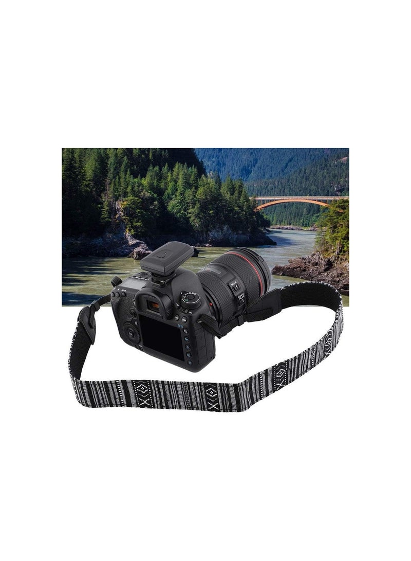 GGOOT Vintage Camera Strap, Adjustable Camera Shoulder Strap Universal Camera Shoulder Belt Fashion Woven Camera Shoulder Neck Belt Strap for Digital SLR Cameras (#206)  - Image 4