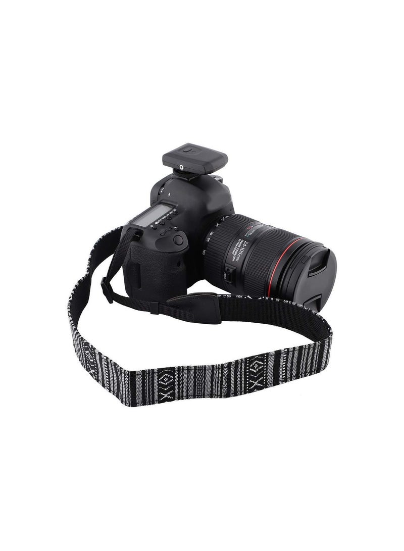 GGOOT Vintage Camera Strap, Adjustable Camera Shoulder Strap Universal Camera Shoulder Belt Fashion Woven Camera Shoulder Neck Belt Strap for Digital SLR Cameras (#206)  - Image 3