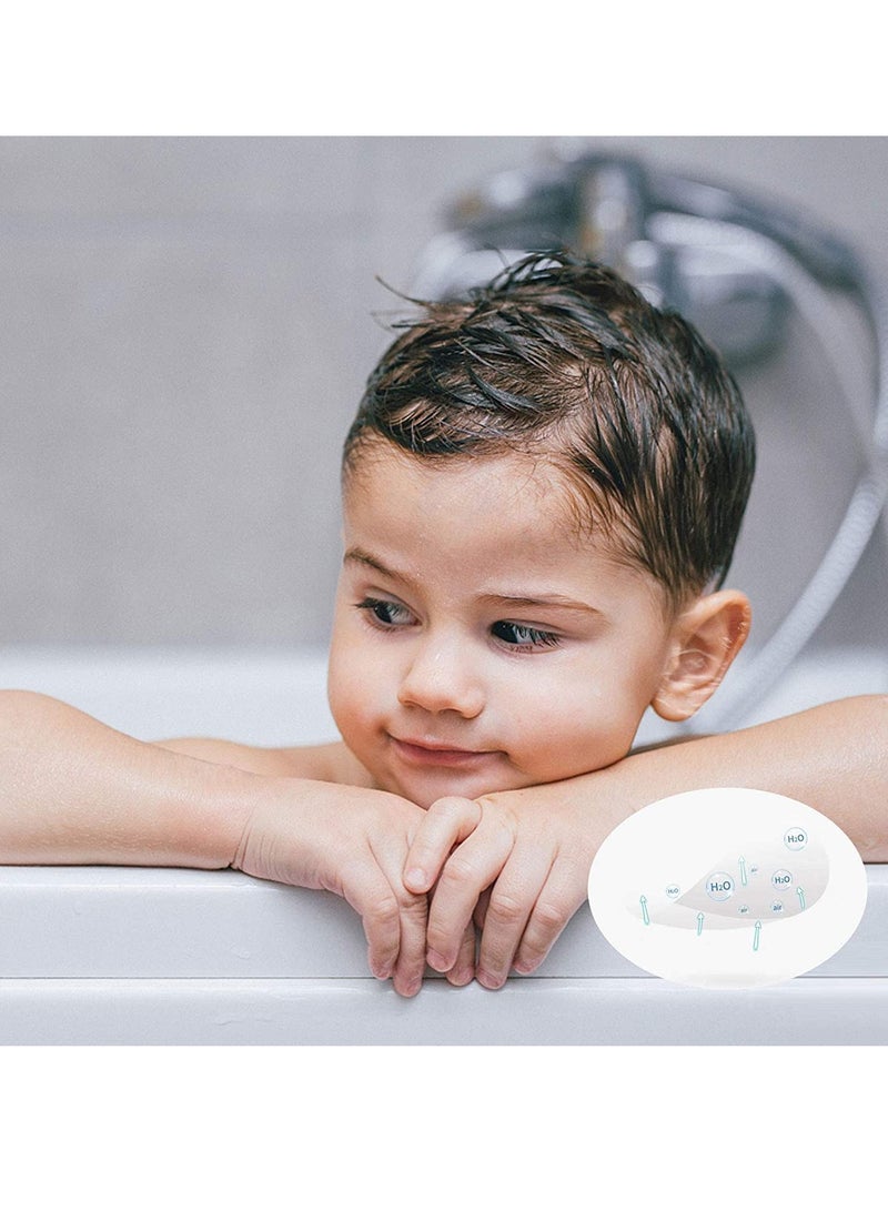 Baby Waterproof Ear Stickers Baby Waterproof Ear Protector Newborn Ear Protection for Swimming Showering Surfing Snorkeling and Other Water Sports Kids Size 60 Pack - Image 2