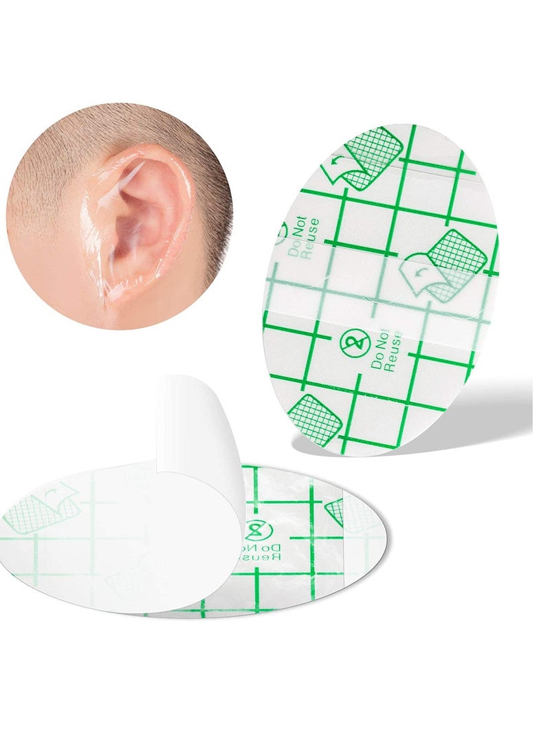 Baby Waterproof Ear Stickers Baby Waterproof Ear Protector Newborn Ear Protection for Swimming Showering Surfing Snorkeling and Other Water Sports Kids Size 60 Pack - Image 1