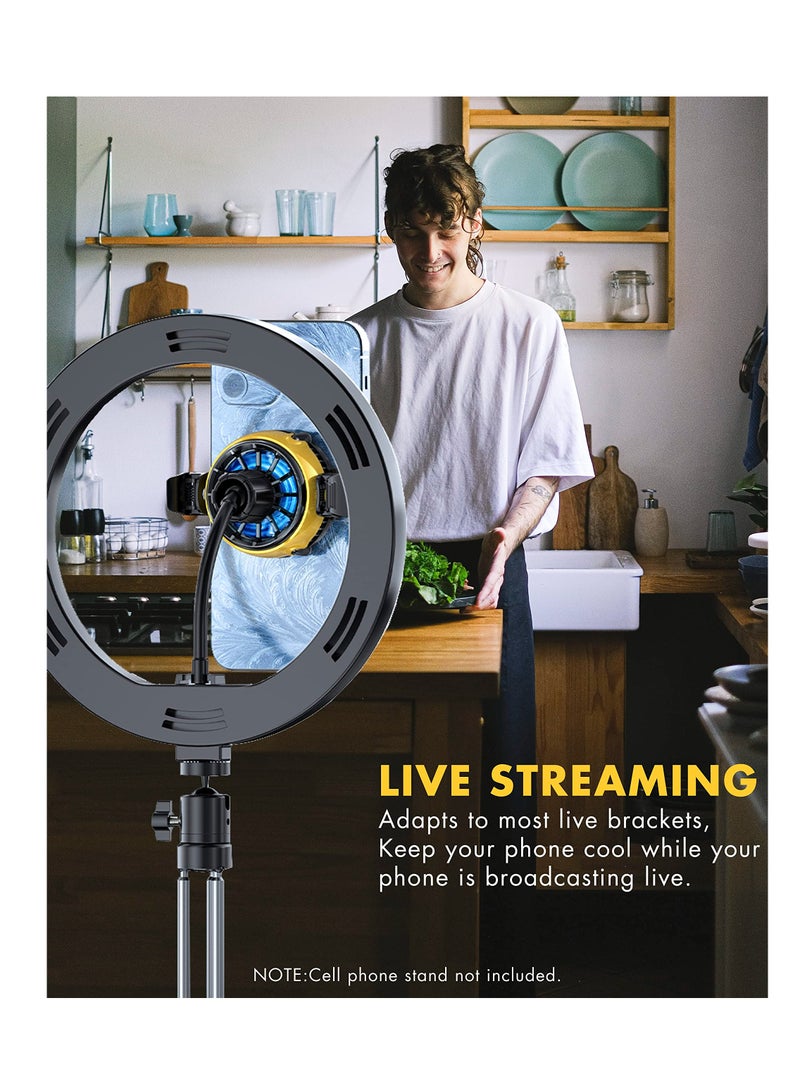 مبرد هاتف محمول مزود بشريحة تبريد أشباه الموصلات للألعاب والبث المباشر على الهاتف المحمول - Image 4