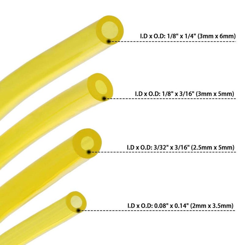 Aulufft 20 Feet Fuel Lines Hose 4 Sizes with Fuel Filter and Primer Bulb,Replacement Set for Chainsaw String Trimmer Leaf Blower Lawnmower Common 2 Cycle Small Engine - Image 2