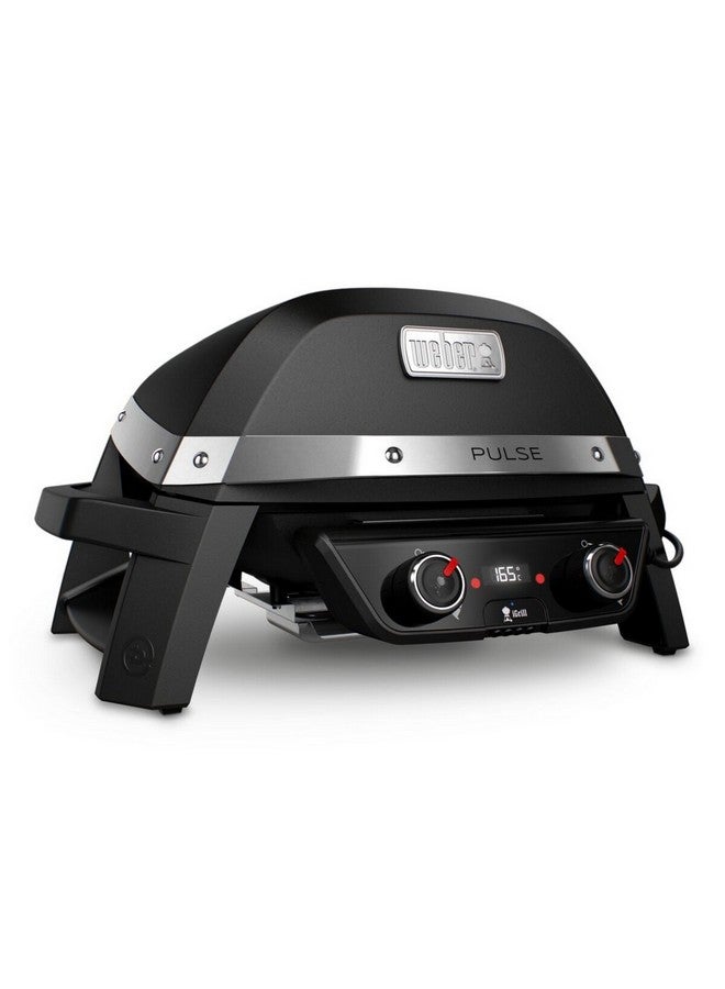 Weber Pulse 2000 Stainless Steel Electric Grill with Grease Management System Black and Silver 77 x 71cm JAH82010074 - Image 2