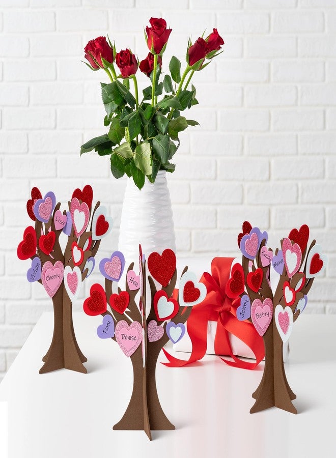 BeYumi 12 Pack Mother's Day Thankful Heart Trees Foam Craft Kits for Kids Make Your Own Mother's Day DIY Heart Trees Decorations Gratitude Tree Craft Set Holiday School Home Party Fun Activities Decor - Image 4