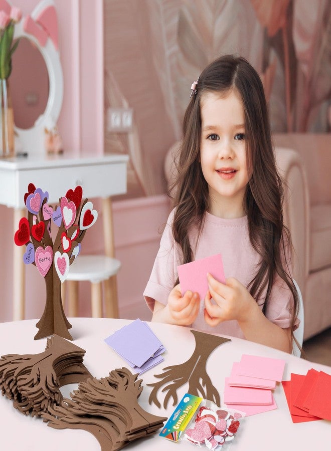 BeYumi 12 Pack Mother's Day Thankful Heart Trees Foam Craft Kits for Kids Make Your Own Mother's Day DIY Heart Trees Decorations Gratitude Tree Craft Set Holiday School Home Party Fun Activities Decor - Image 5