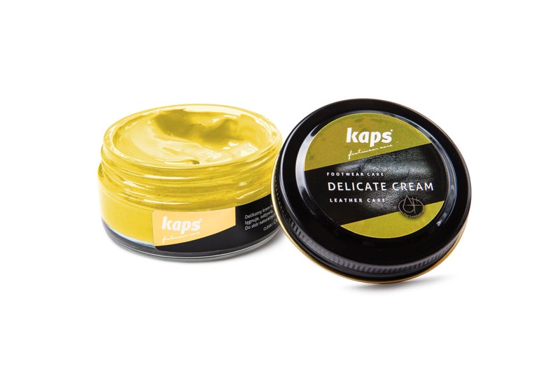 Kaps Shoe Care Cream, Intensive Leather Care and Nourishing, Delicate (131 - lemon) - Image 1