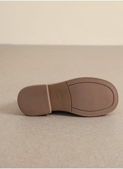 Loquat Vintage Small Leather Shoes College Style Soft Soles Beige  - Image 3