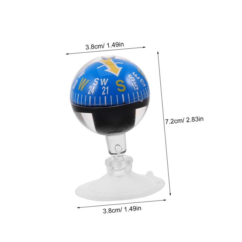 Portable Dashboard Compass Suction Cup Plastic Lightweight Car Boat Navigation Tool - Image 3