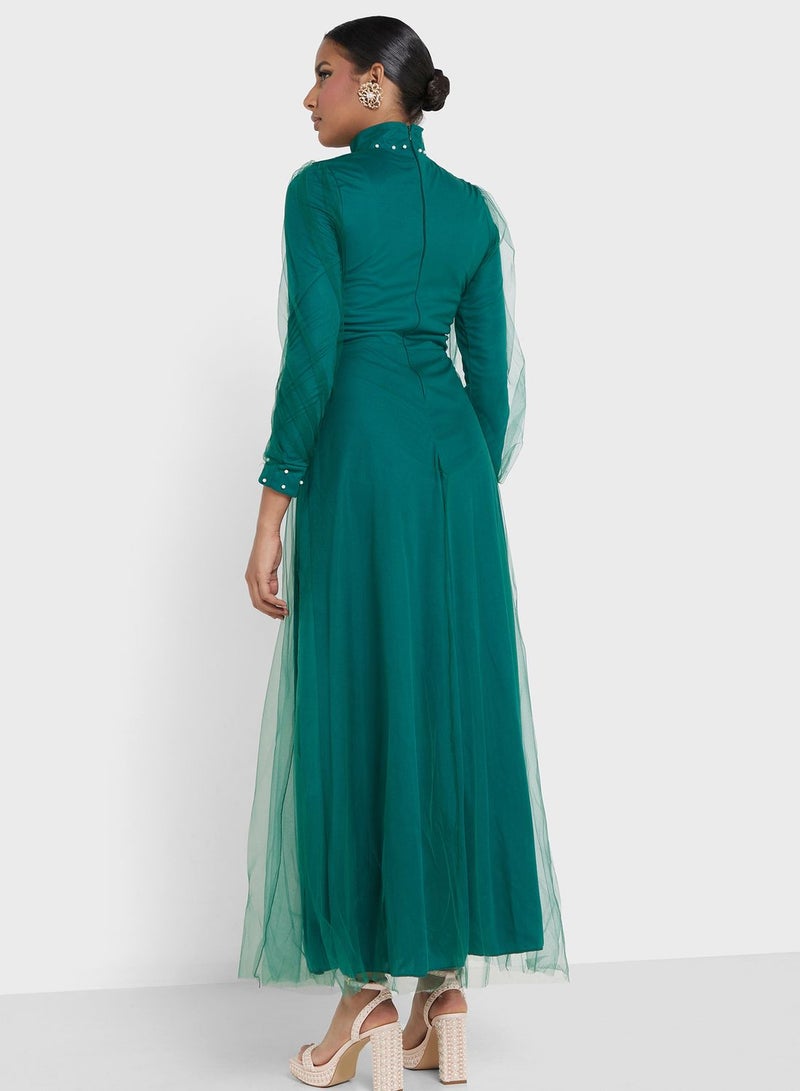 خزانة فستان مزين بتطريز - Image 2